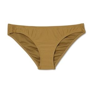 5/$25 XHILARATION metallic green bikini bottoms